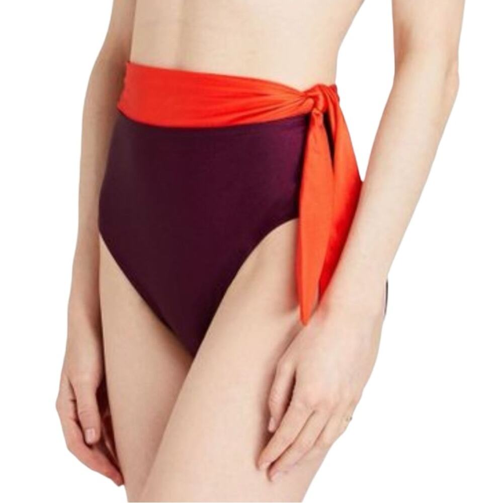 NWT Zimmermann Colorblock Tie Bikini Bottom 2/US 6-8